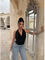 Siyah Summer Degaje Bluz