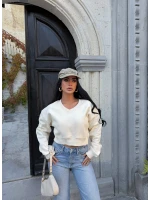V Yaka Crop Sweat