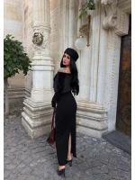 Valeria Kürklü Krep Elbise