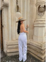 White Wide Leg Palazzo Jean
