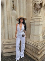 White Wide Leg Palazzo Jean