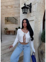 Yaka Bağlamalı Yumoş Hırka