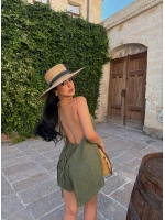 Yeşil Linen İkili Takım