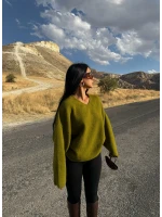 Yeşil Sırt Güpürlü Kazak