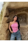 Pembe Omuz Aksesuarlı Sandy Crop