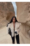 Bej Şal Yaka Lolita Kürk