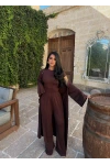 Kahve Moka Üçlü Salaş Takım