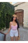 Pudra Metal Aksesuarlı Bodysuit