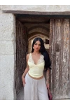 Sarı Güpürlü Sandy Bralet