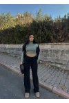 Siyah Basic Kaşkorse Pantolon