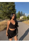Siyah Çan Etekli İkili Takım