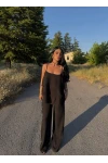 Siyah Elora Volanlı İkili Takım