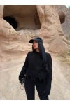 Siyah Rebel Lazerli Kazak