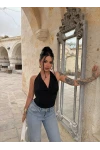 Siyah Summer Degaje Bluz