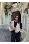 Taş Short Kruvaze Trençkot