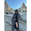 Antrasit Basic Uzun Triko Hırka