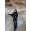 Antrasit Dik Yaka Yumoş İkili Takım