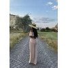 Bej Bel Lastikli Aerobin Takım