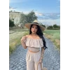 Bej Bel Lastikli Aerobin Takım