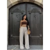 Bej Bol Paça Basic Pantolon