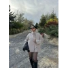 Bej Dik Yaka Trençkot