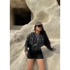 Bel Korseli Fermuarlı Mont