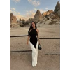 Beyaz Balık Maxi Elbise