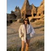 Beyaz Kolları Volanlı Bf Gömlek