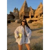 Beyaz Kolları Volanlı Bf Gömlek