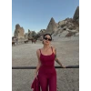Bordo Dalgıç Fermuarlı Üçlü Takım