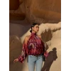Bordo Liva Omuz Açık Bluz