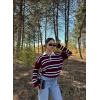 Çizgili Polo Yaka Kazak
