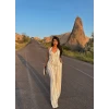 Çizgili Rustik İkili Takım