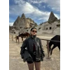 Dik Yaka Suni Deri Mont