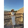 Ekru Etek Büstiyer Gipeli İkili Takım