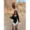 Fermuarlı Güpürlü Tulum