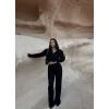 Fitilli Kapşonlu İkili Takım