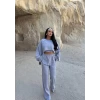 Gri Comfort Eşofman Üçlü Takım