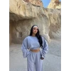 Gri Comfort Eşofman Üçlü Takım