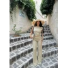 Haki Kayık Yaka Compact İkili Takım