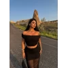 İçi Astarlı Etek&Crop İkili Takım