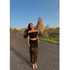 İçi Astarlı Etek&Crop İkili Takım