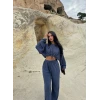 İndigo Escobar Balon Kollu İkili Takım