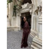 Kahve Basic Saten İkili Takım