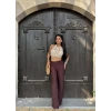 Kahve Bol Paça Basic Pantolon
