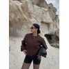 Kahve Kaşe Bomber Mont