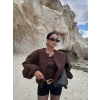 Kahve Kaşe Bomber Mont