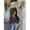 Kahve Short Kruvaze Trençkot
