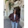 Kahve Short Kruvaze Trençkot