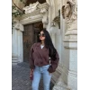 Kahve Short Kruvaze Trençkot